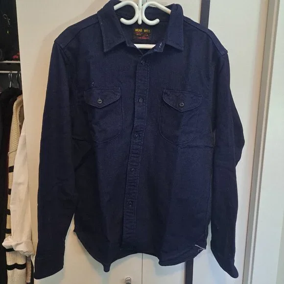 UES Indigo Heavy Flannel size 4 - Picture 1 of 6